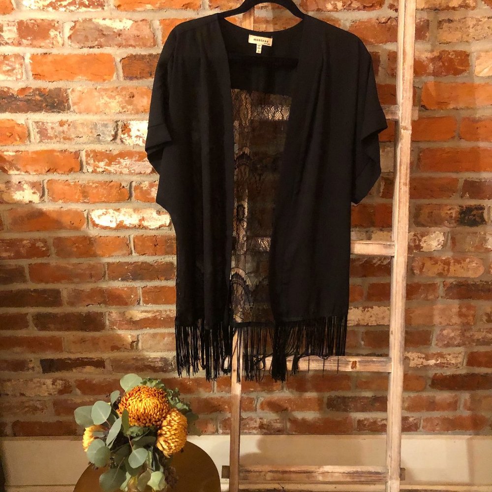 Black Lace Kimono